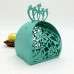 Candy Box Laser Cut Paper Crown Pattern Beautiful Box Customized